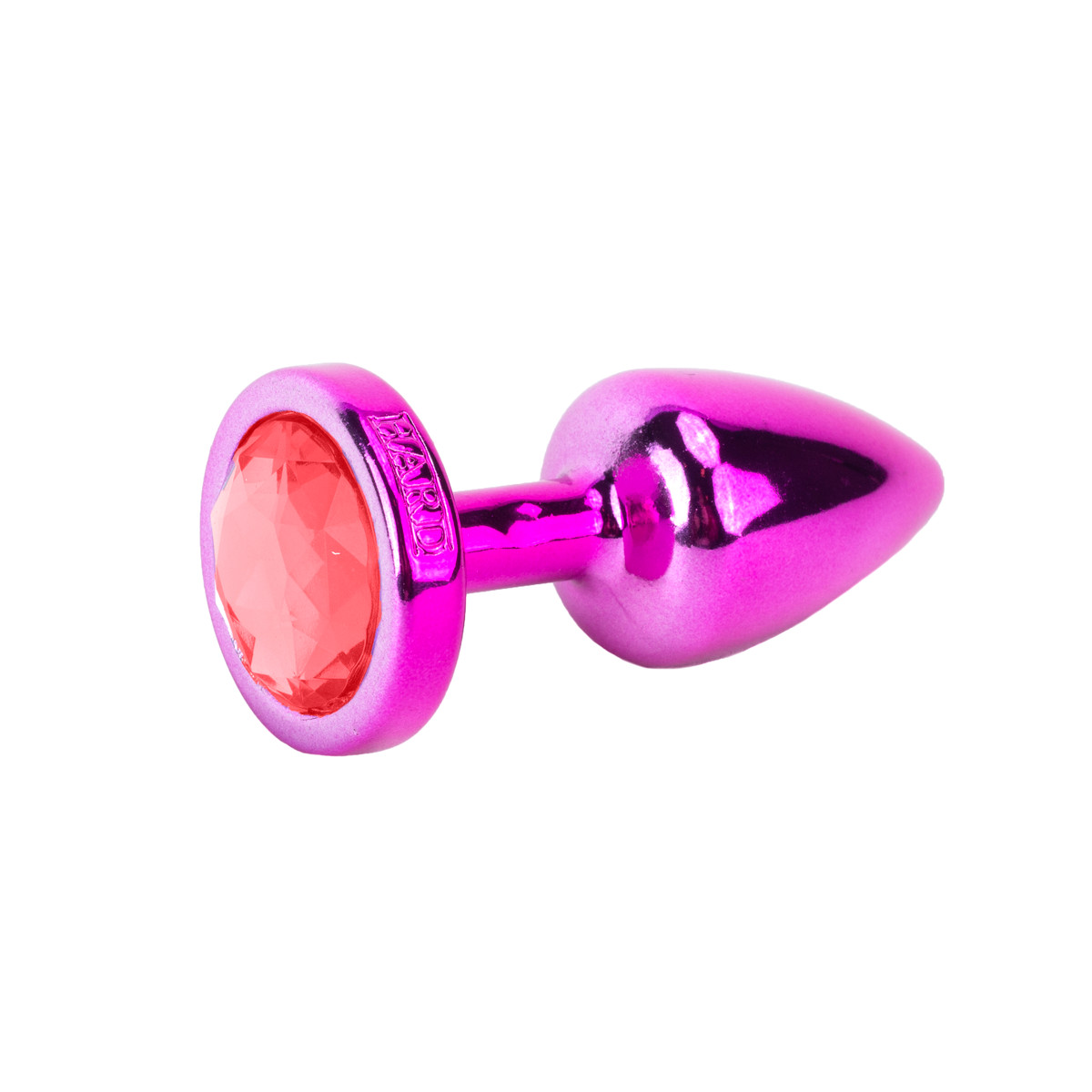 Plug Anal Pink no tamanho "P" em ABS Atóxico com Formato Cônico e Detalhe de Joia - Hard Less | 6 x 2,6 cm | Disponivel em 5 Cores - 2