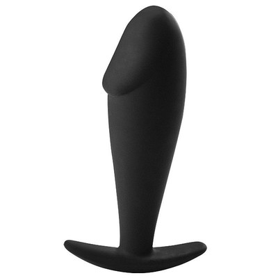 Plug Anal com Ponta de Glande em Silicone Macio com Alça de Segurança - Sexy Import | 9,5 x 3 cm