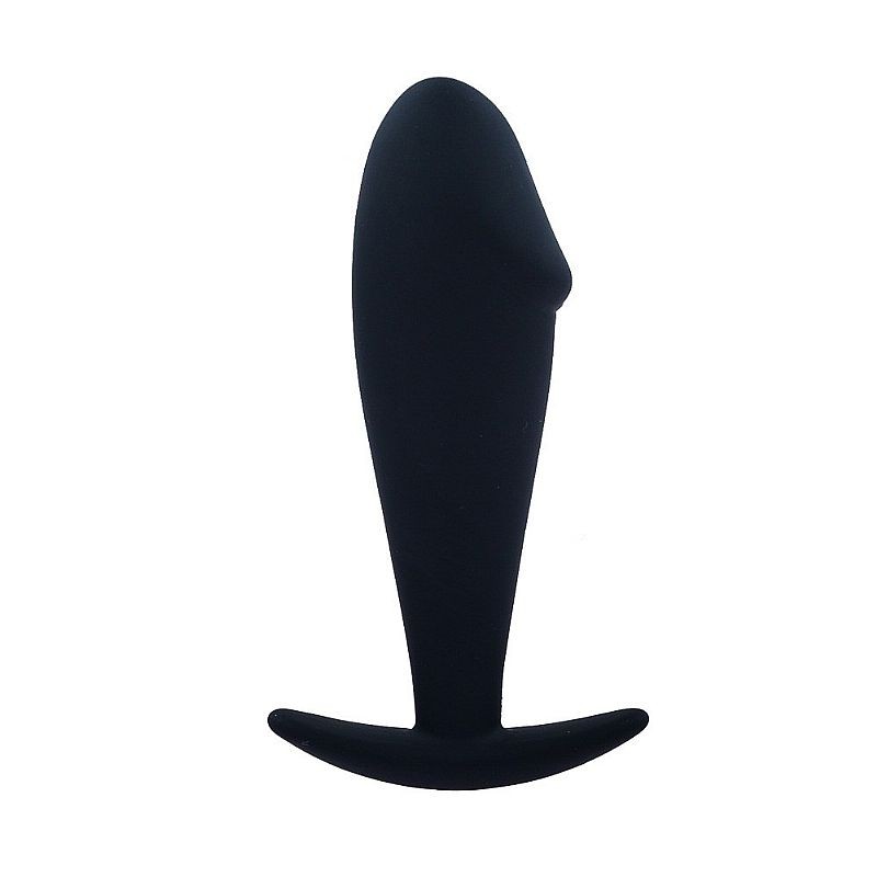 Plug Anal com Ponta de Glande em Silicone Macio com Alça de Segurança - Sexy Import | 9,5 x 3 cm - 2
