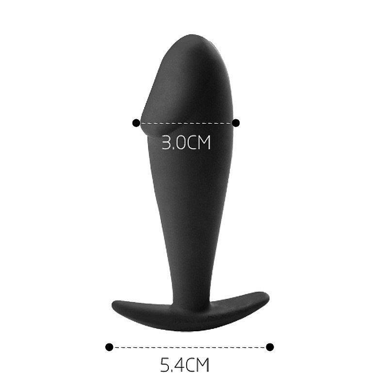 Plug Anal com Ponta de Glande em Silicone Macio com Alça de Segurança - Sexy Import | 9,5 x 3 cm - 3