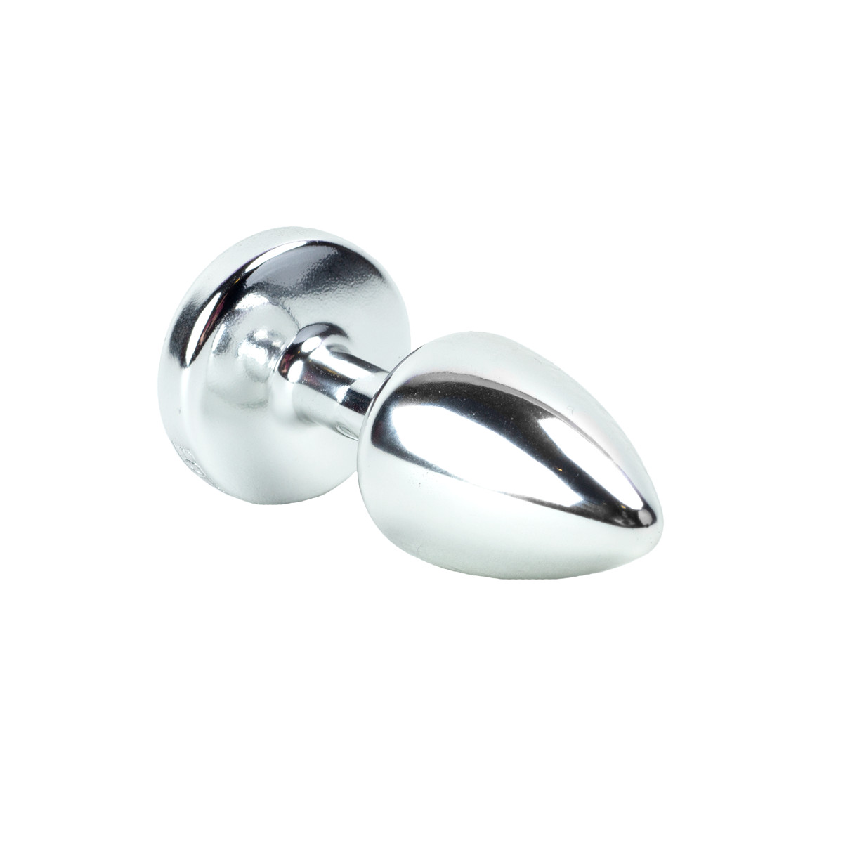 Plug Anal Prata no Tamanho "P" em ABS Atóxico com Formato Cônico e Detalhe de Joia - Hard Less | 6 x 2,6 cm | Disponível em 5 cores - 6