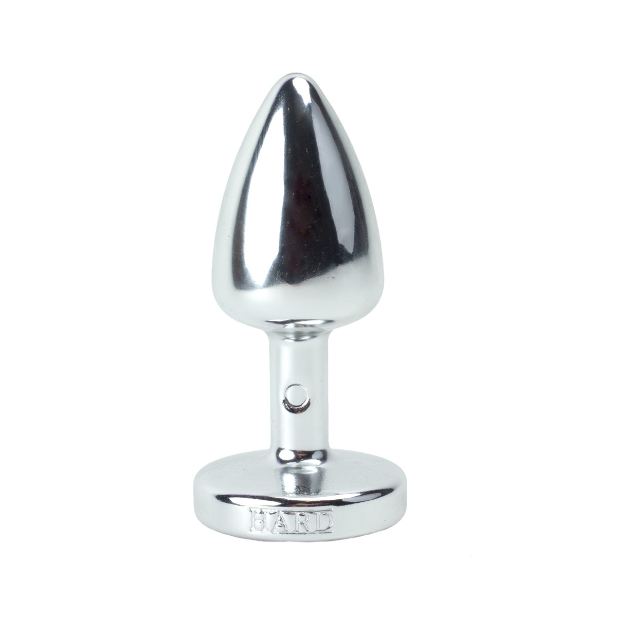 Plug Anal Prata no Tamanho "P" em ABS Atóxico com Formato Cônico e Detalhe de Joia - Hard Less | 6 x 2,6 cm | Disponível em 5 cores - 7