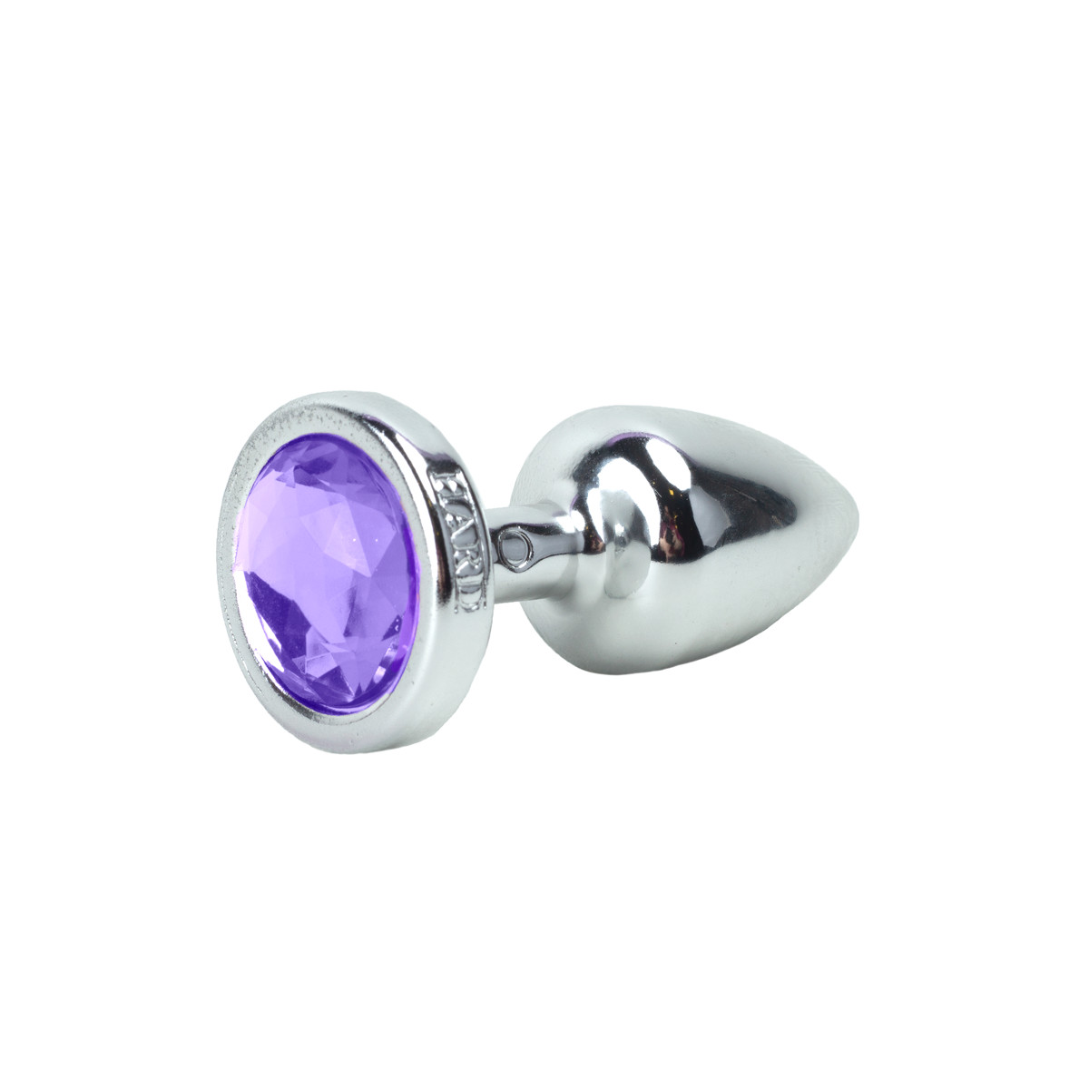 Plug Anal Prata no Tamanho "P" em ABS Atóxico com Formato Cônico e Detalhe de Joia - Hard Less | 6 x 2,6 cm | Disponível em 5 cores - 3