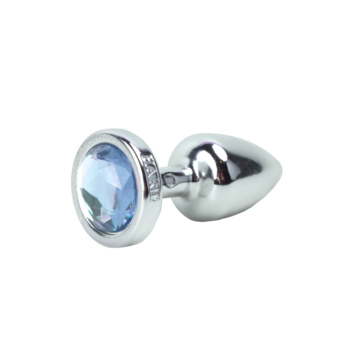 Plug Anal Prata no Tamanho "P" em ABS Atóxico com Formato Cônico e Detalhe de Joia - Hard Less | 6 x 2,6 cm | Disponível em 5 cores - 4