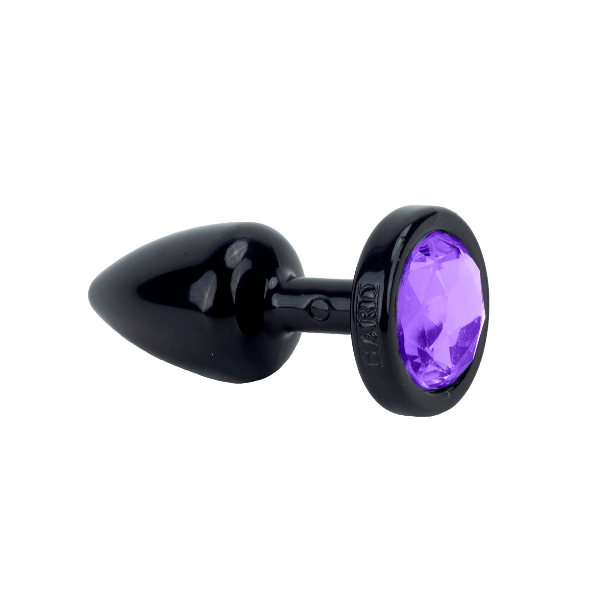 Plug Anal Preto no tamanho "P" em ABS Atóxico com Formato Cônico e Detalhe de Joia - Hard Less | 6 x 2,6 cm | Disponivel em 7 Cores - 4