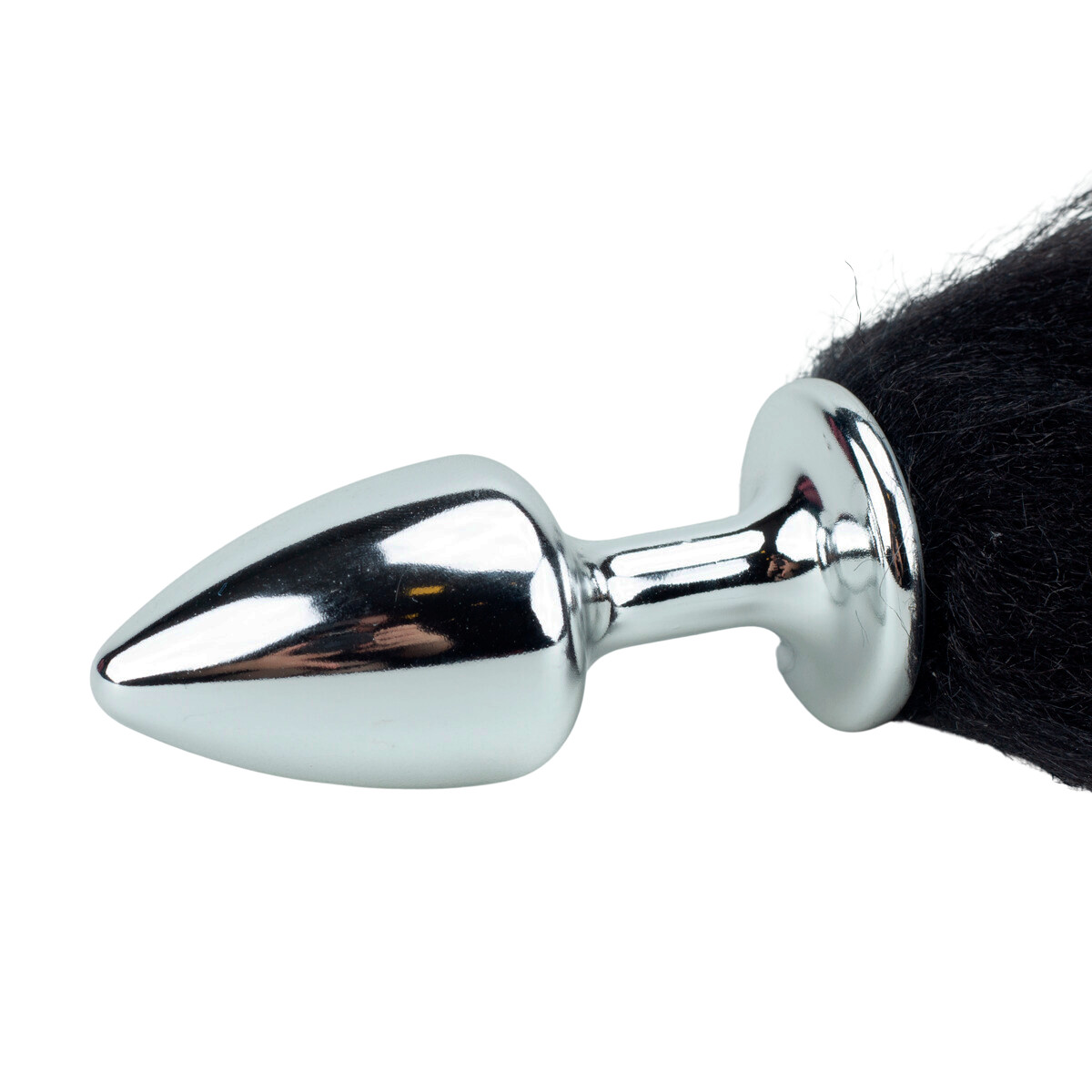 Plug Anal em Metal no Tamanho P com Rabo Alongado - Hard | 5,7 x 2,6 cm | Disponível em 10 Cores - 4