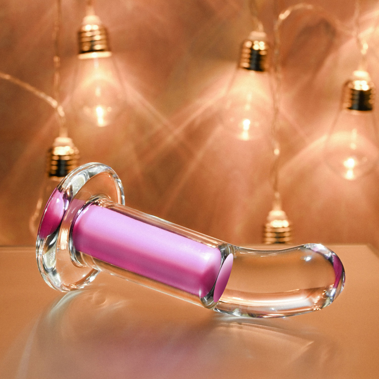 Plug Anal Recarregável Cristalino com Controle Remoto e 10 Vibrações -  Gender X Pink Paradise | 11 x 2,7 cm - 2