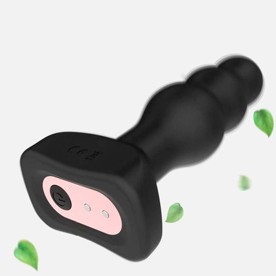 Foto 2 do produto Plug Anal Recarregável, Revestido em Silicone com 7 Modos de Pulsação e Controle Remoto Sem Fio - Acmeros | 10,7 x 3,7 cm