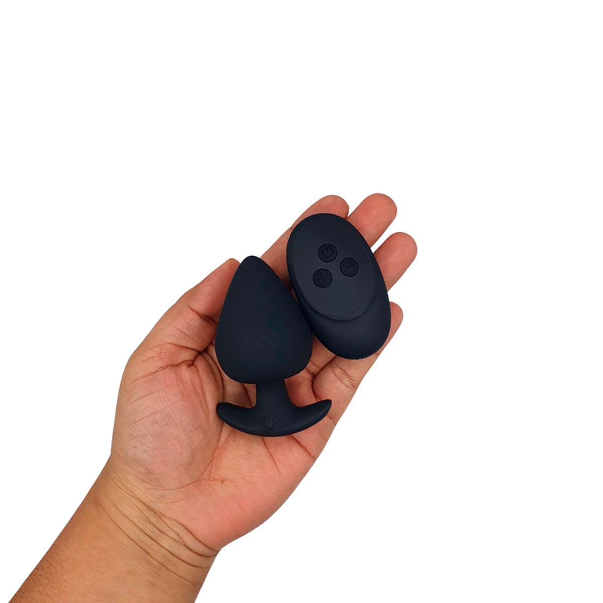 Plug Anal Médio Recarregável em Silicone com 10 Modos de Vibrações e Controle Remoto Sem Fio - Pleasure Dreams | 6,5 x 4,1 cm - 5