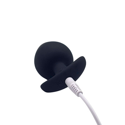 Foto 4 do produto Plug Anal Recarregável em Silicone com 10 Modos de Vibrações e Controle Remoto Sem Fio - Pleasure Dreams | 6,9 x 4,4 cm