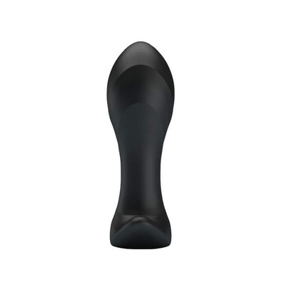 Foto 4 do produto Plug Anal em Silicone com 12 Modos de Vibração, Função de Memória, Base de Segurança e Recarregável - Pretty Love Anal Plug Massager | Cor: Preto