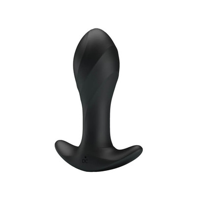 Foto 1 do produto Plug Anal em Silicone com 12 Modos de Vibração, Função de Memória, Base de Segurança e Recarregável - Pretty Love Anal Plug Massager | Cor: Preto
