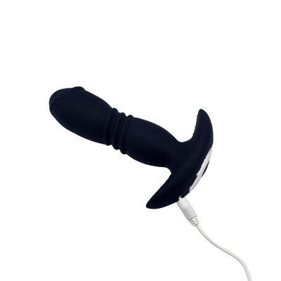 Foto 3 do produto Plug Anal Recarregável em Silicone com 4 Movimentos Vai e Vem e Resistente á Água - Plasure Dreams |11,9 x 3,7 cm