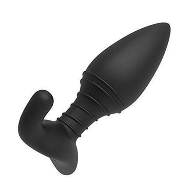 Foto 3 do produto Plug Anal Recarregável em Silicone com Base de Segurança, Formato Cônico, 7 Modos de Vibração e Controle Via Aplicativo - Lovense Hush | 12,7 x 4,4 cm