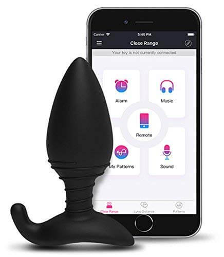 Plug Anal Recarregável em Silicone com Base de Segurança, Formato Cônico, 7 Modos de Vibração e Controle Via Aplicativo - Lovense Hush | 12,7 x 4,4 cm - 4