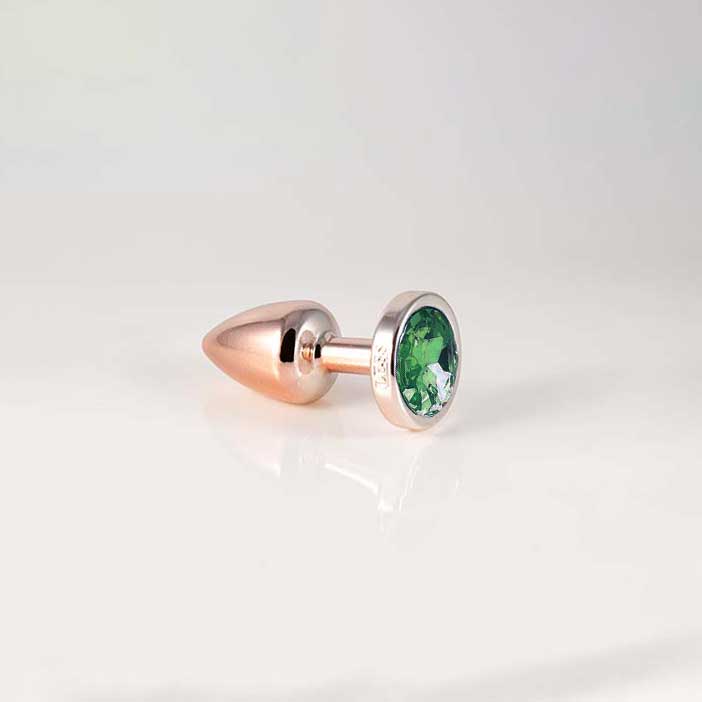 Plug Anal Rose no tamanho "P" em ABS Atóxico com Formato Cônico e Detalhe de Joia - Hard Less | 6 x 2,6 cm | Disponivel em 7 Cores - 6