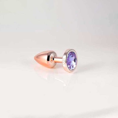 Foto 7 do produto Plug Anal Rose no tamanho "P" em ABS Atóxico com Formato Cônico e Detalhe de Joia - Hard Less | 6 x 2,6 cm | Disponivel em 7 Cores