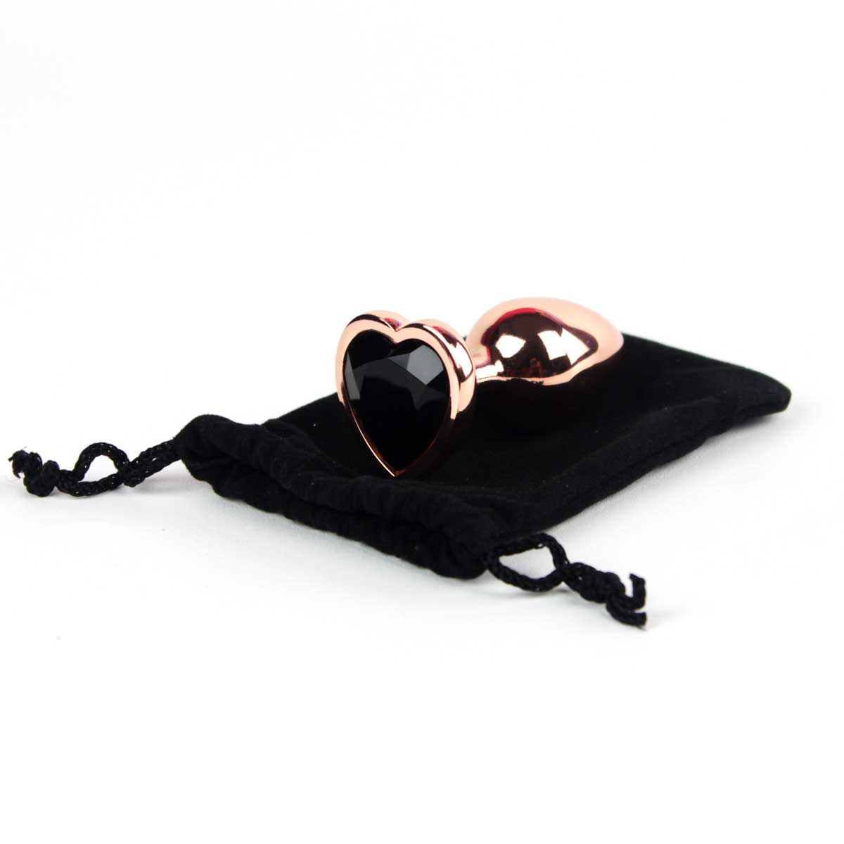 Plug Anal Rose no Tamanho "P" com Pedra Brilhante na Base em Formato de Coração - Intt Toys | 5,7 x 2,6 cm | Disponível em 10 Cores - 8