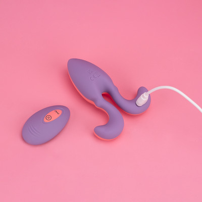 Foto 4 do produto Plug Anal em Silicone com 10 Modos de Vibrações e Controle Remoto Sem Fio - Intt Toys Vibra Collors Plug Me | 8 x 3,7 cm