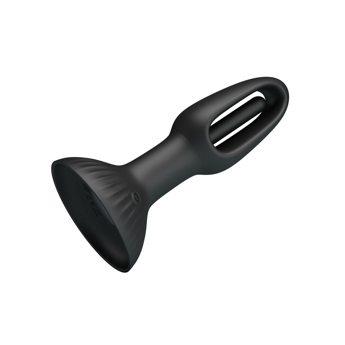 Plug Anal em Silicone com Formato Cônico, 7 Movimentos de Slap, Ventosa e Recarregável - Pretty Love Hubert | 11 x 3,9 cm - 3