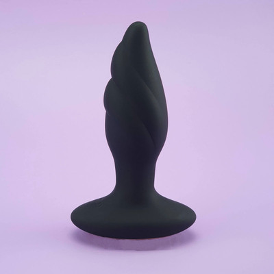 Foto 1 do produto Plug Anal em silicone com 9 modo de Vibrações e Rotações - Whirlwind  S-hande | 12 x 4 cm