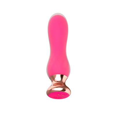 Foto 2 do produto Plug Anal em Silicone com 9 Modos de Vibração, Recarregável e Controle via Aplicativo - GLIB | 10 x 3,2 cm | Disponível em 2 Cores