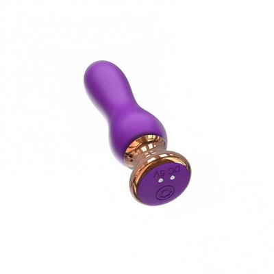 Foto 7 do produto Plug Anal em Silicone com 9 Modos de Vibração, Recarregável e Controle via Aplicativo - GLIB | 10 x 3,2 cm | Disponível em 2 Cores