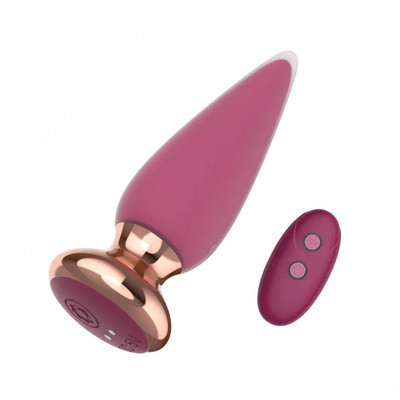 Foto 2 do produto Plug Anal em Silicone e ABS Atóxico com 10 Modos de Vibração e Controle Remoto - I-moon Cross | 9 x 3,5 cm