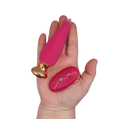 Plug Anal em Silicone e ABS Atóxico com 10 Modos de Vibração e Controle Remoto - I-moon Cross | 9 x 3,5 cm