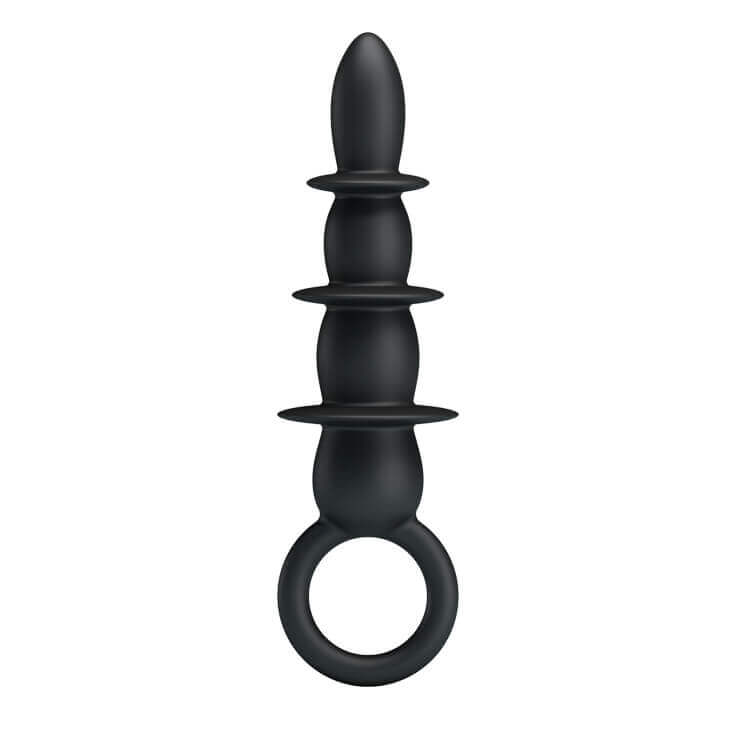 Plug Anal em Silicone com Anéis e Alça de Segurança - Pretty Love Special Anal Stimulation - 13,2 x 3,7 cm - 6
