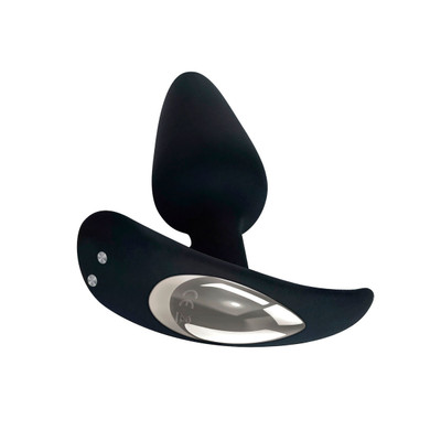 Foto 2 do produto Plug Anal em Silicone Aveludado com 10 Modos de Vibração, Formato Cônico e Carregamento Via Cabo USB Magnético - Adam & Eve's Rechargeable Vibrating Anal Plug | 13,5 x 3,7 cm