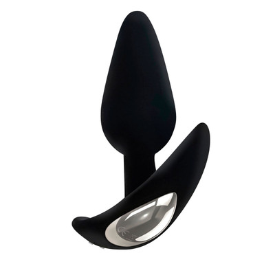 Foto 3 do produto Plug Anal em Silicone Aveludado com 10 Modos de Vibração, Formato Cônico e Carregamento Via Cabo USB Magnético - Adam & Eve's Rechargeable Vibrating Anal Plug | 13,5 x 3,7 cm