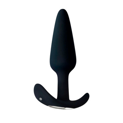 Foto 4 do produto Plug Anal em Silicone Aveludado com 10 Modos de Vibração, Formato Cônico e Carregamento Via Cabo USB Magnético - Adam & Eve's Rechargeable Vibrating Anal Plug | 13,5 x 3,7 cm