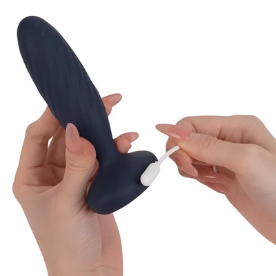 Foto 6 do produto Plug Anal em Silicone Aveludado com 7 Modos de Vibração, Movimentos de Vai e Vem, Aplicativo Interativo e Controle Remoto sem Fio - Svakom Jordan
