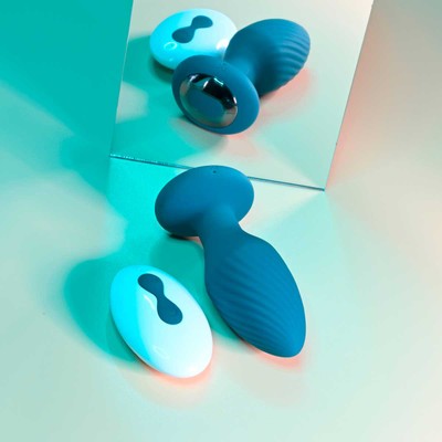 Plug Anal em Silicone com Controle Remoto Sem Fio, 8 Vibrações e Rotações, Recarregável - Evolved Playboy Pleasure Spining Tail Teaser | 7,5 x 3,2 cm