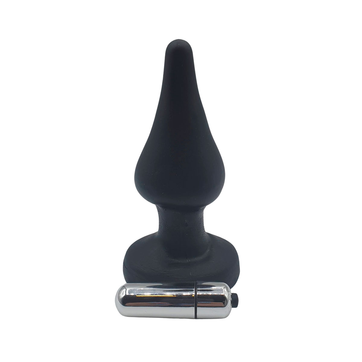 Plug Anal em Silicone no Formato Cônico com Cápsula Vibratória - Magic Sexy | 10 x 4,7 cm | Disponível em 6 Cores - 6