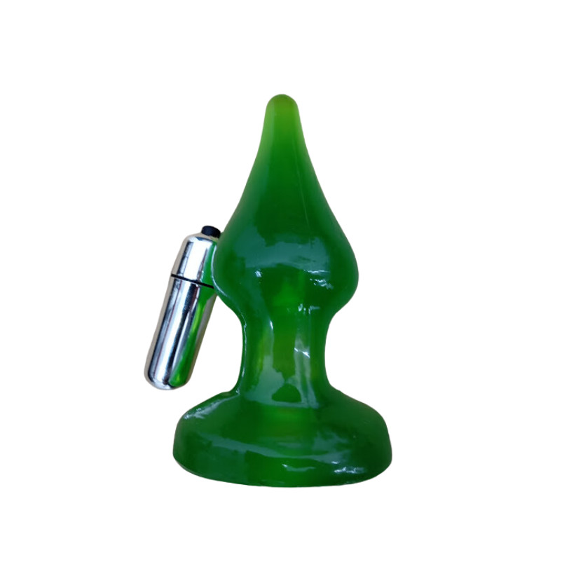 Plug Anal em Silicone no Formato Cônico com Cápsula Vibratória - Magic Sexy | 10 x 4,7 cm | Disponível em 6 Cores - 2