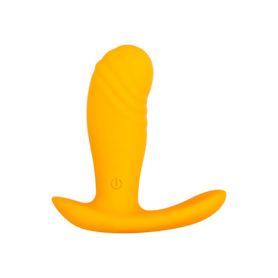 Foto 4 do produto Plug Anal em Silicone com Glande, 6 Modos de Vibração, 2 Níveis de Intensidade, Controle Remoto Sem Fio, Resistente à Água e Recarregável - Evolved Creamsicle | 7 x 2,8 cm