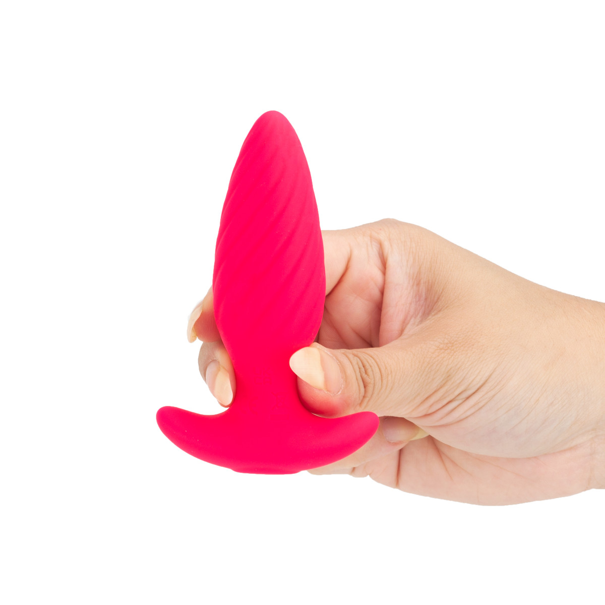 Plug Anal em Silicone Macio, 9 Modos de Vibração, Textura Espiral, Controle Via Aplicativo e Recarregável - 8 x 3,1 cm - 5