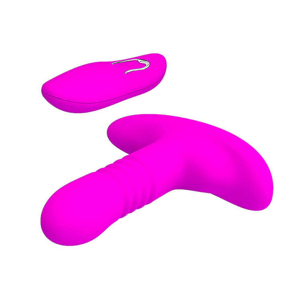 Plug Anal em Silicone com Movimento Vai e Vem e 12 Modos de Vibração - Pretty Love Heather - 11 x 2,8 cm - 3