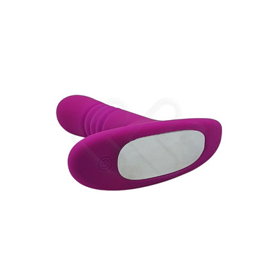 Foto 7 do produto Plug Anal em Silicone com Movimento Vai e Vem e 12 Modos de Vibração - Pretty Love Heather - 11 x 2,8 cm