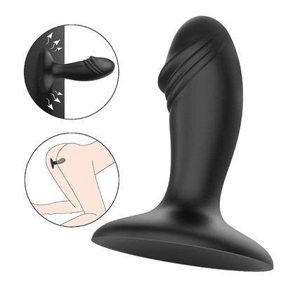 Foto 2 do produto Plug Anal em Silicone com Ponta no Formato de Glande e Ventosa - S-Hande Arno | 8 x 3,1 cm
