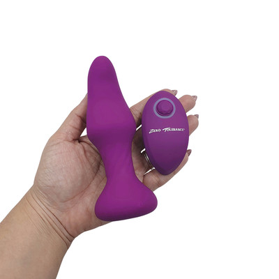 Foto 7 do produto Plug Anal em Silicone com 7 Modos de Vibração e Rotação, Controle Remoto Sem Fio e Carregamento via Cabo USB - Zero Tolerance Tunnel Teaser | 11 x 4,1 cm