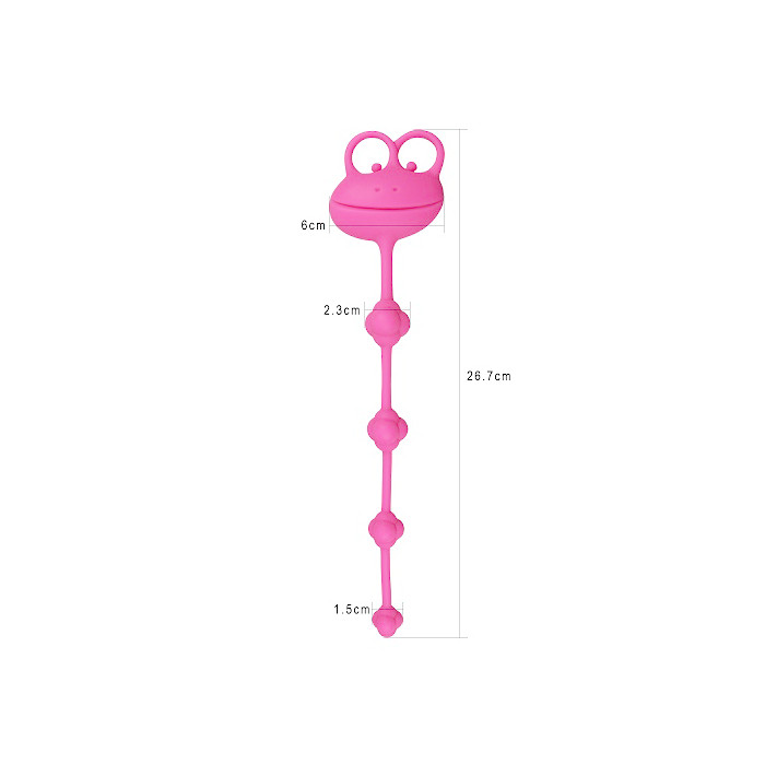 Plug Anal em Silicone em Tamanho Gradativo - Lovetoy Psyche's Premium Anal Beads | Cor: Rosa - 2