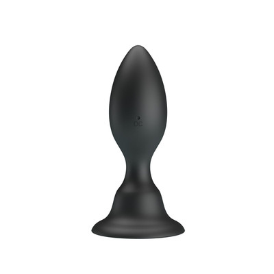 Foto 3 do produto Plug Anal em Silicone com Vibração Multivelocidade por Indução e Base em Ventosa - Pretty Love Push Over To Trigger Vibration | 7 x 3,3 cm