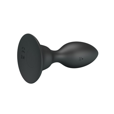 Foto 4 do produto Plug Anal em Silicone com Vibração Multivelocidade por Indução e Base em Ventosa - Pretty Love Push Over To Trigger Vibration | 7 x 3,3 cm