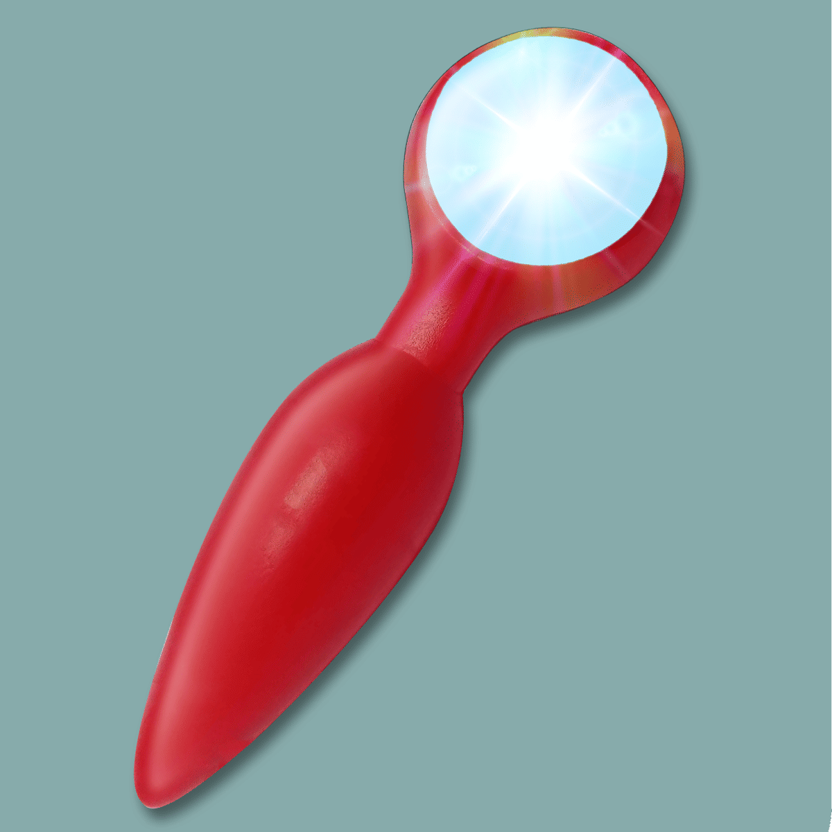 Plug Anal em TPE Atóxico com 3 Modos de LED - Diversão Ao Cubo | 7,5 x 2,4 cm | Disponível em 4 Cores - 2