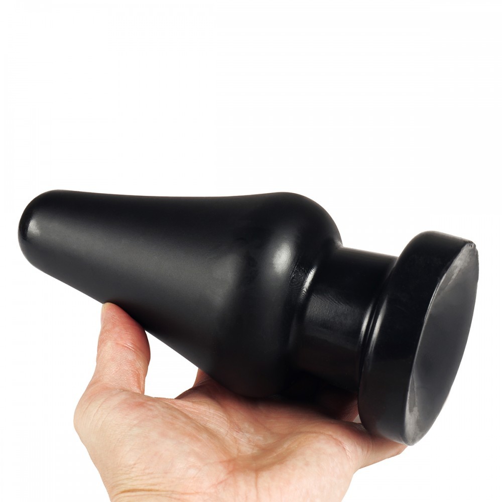 Plug Anal em TPE no Formato Cônico com Base em Ventosa - 15 x 7 cm | Realistyczne Dildo - 5