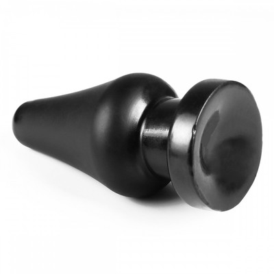 Foto 2 do produto Plug Anal em TPE no Formato Cônico com Base em Ventosa - 15 x 7 cm | Realistyczne Dildo