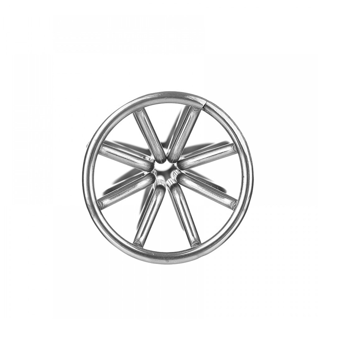 Plug Anal Vazado no Formato Cônico e Tamanho "G" em Aço Inoxidável - OOXX | 7,5 x 3,5 cm - 5